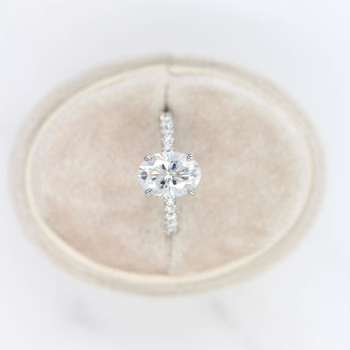 Engagement Ring The Athena Hidden Halo Ring (Oval)