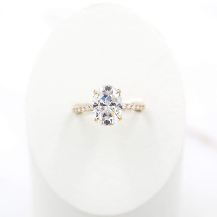Engagement Ring The Athena Hidden Halo Ring (Oval)