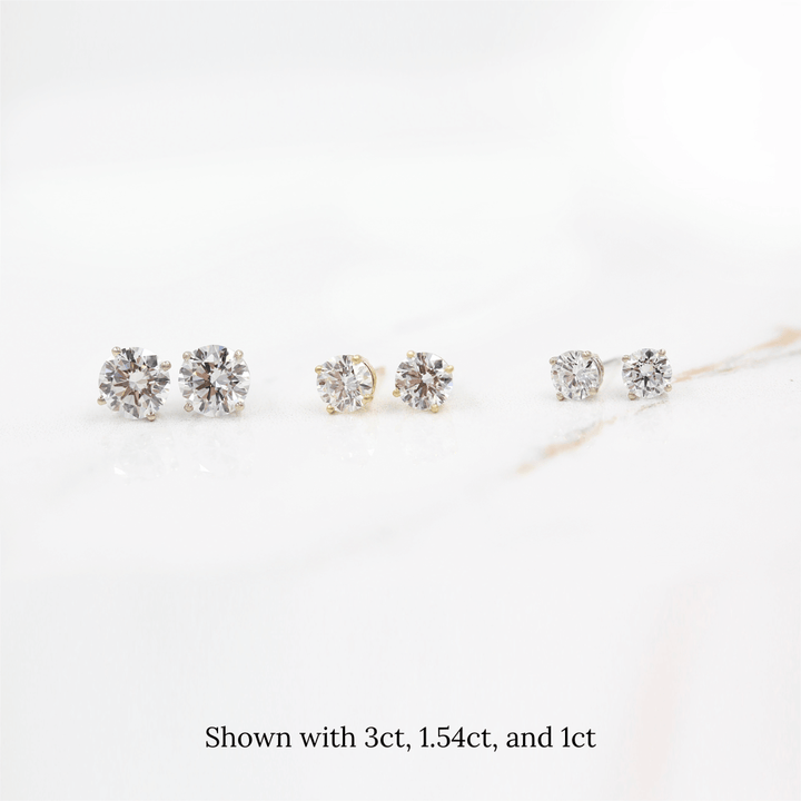 Earrings The Classic Stud Earrings - Lab-Grown Diamond