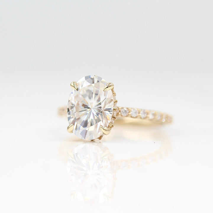 Engagement Ring The Athena Hidden Halo Ring (Oval)
