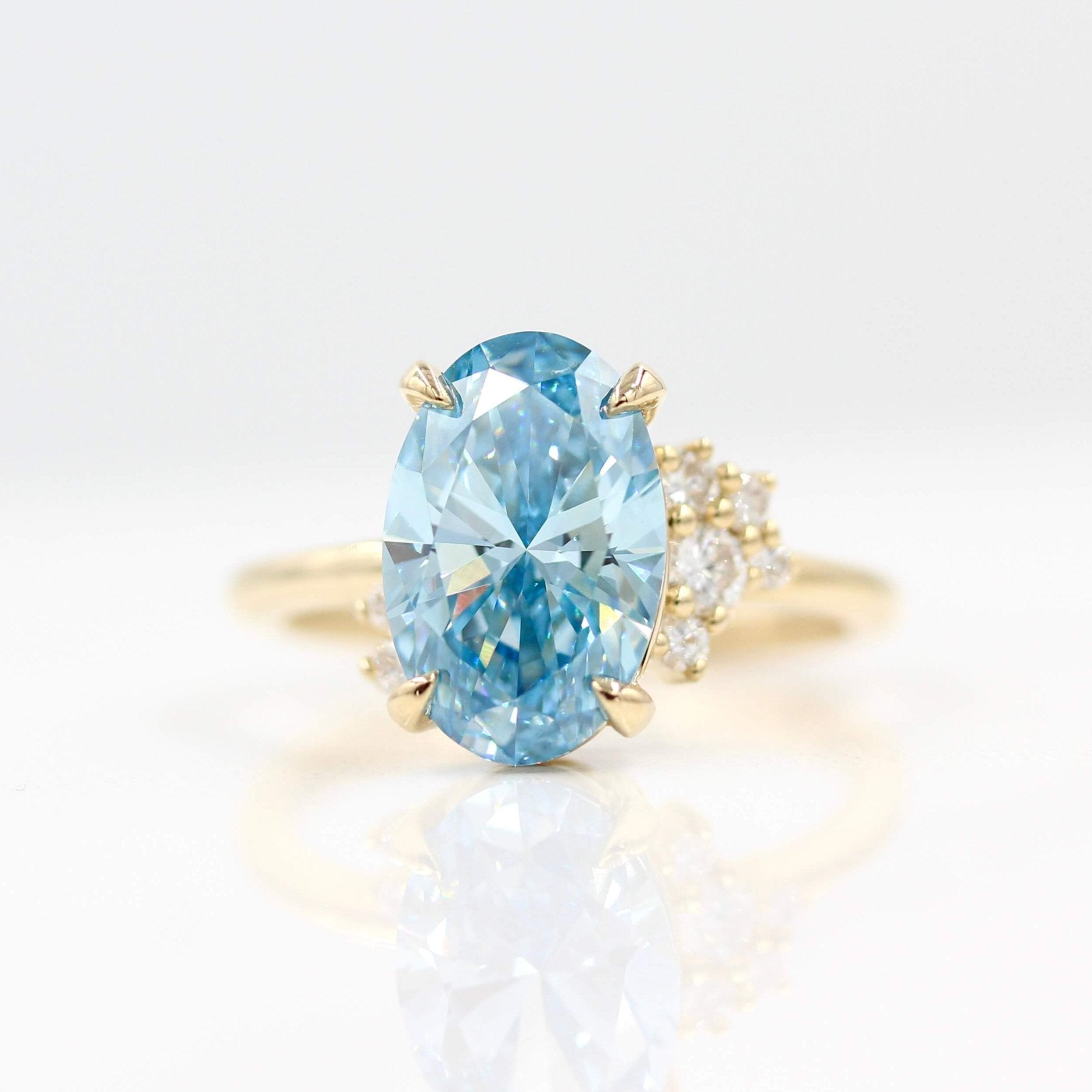 The Bella Ring - 3.27ct Blue Lab-Grown Diamond | Taylor The Bella Ring - 3.27ct Blue Lab-Grown Diamond | Taylor