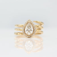 The Chelsea Ring in Yellow Gold with 1ct Lab-Grown Diamond against a white background