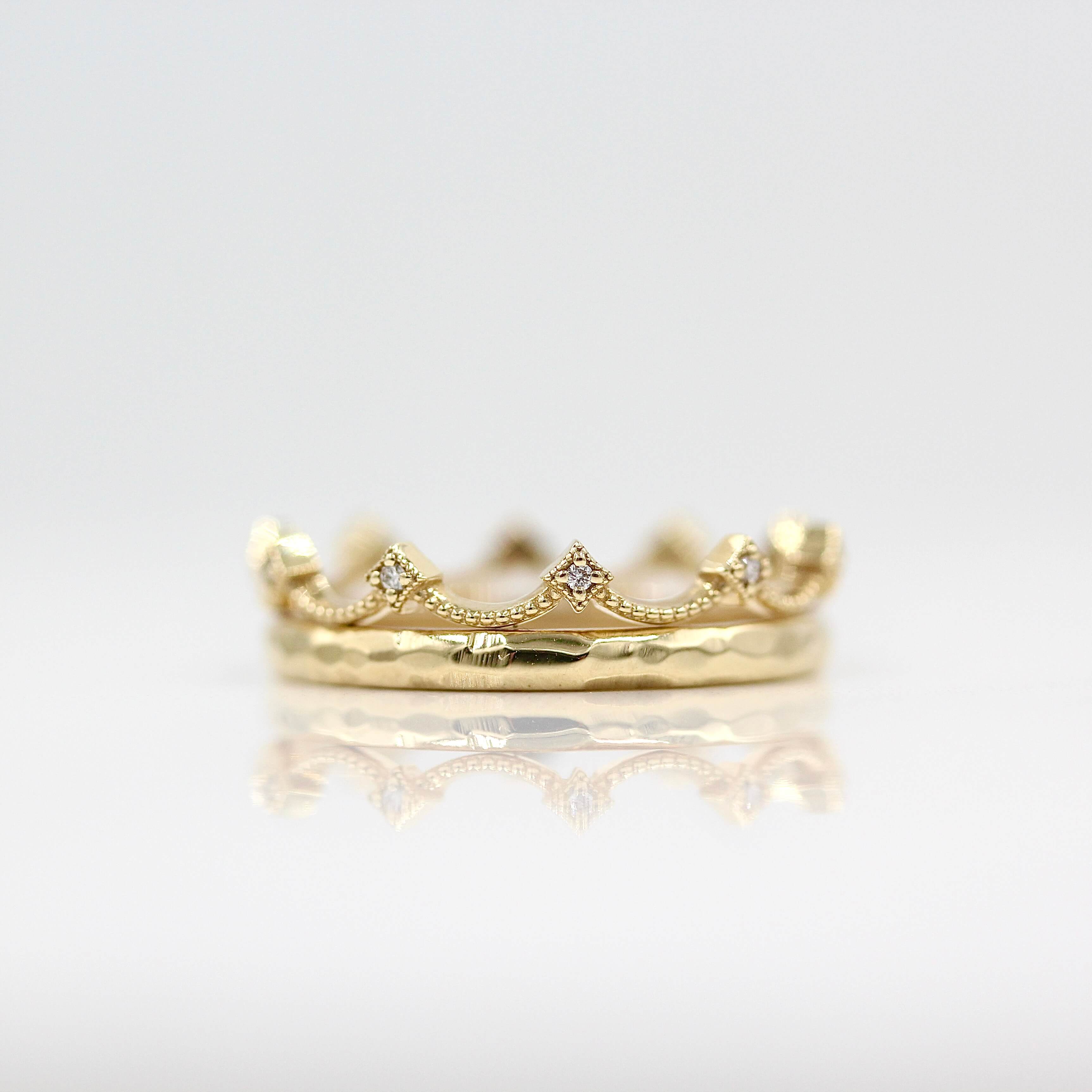 Crown Ring Set Mine-Free Rings Taylor Custom Rings