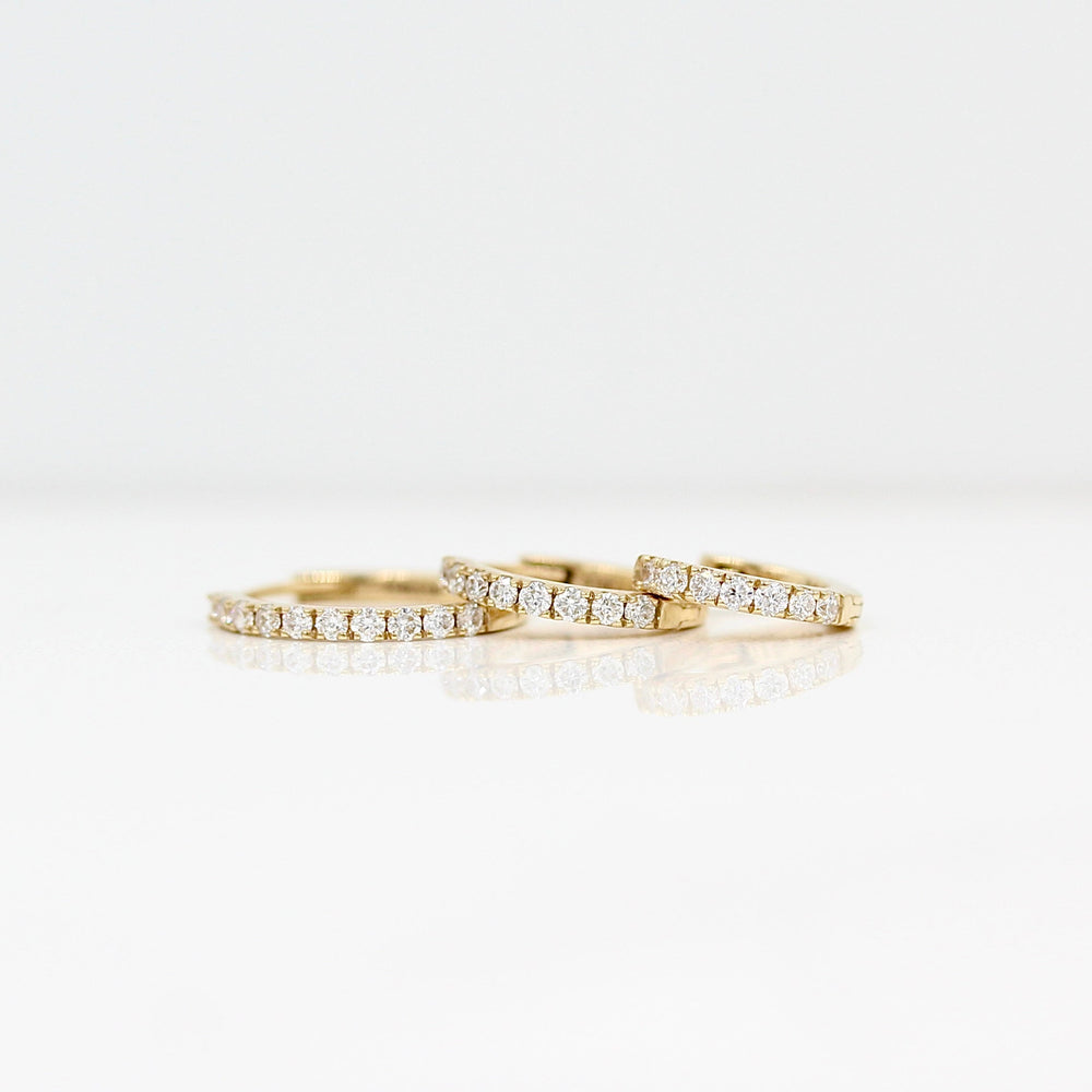 Earrings Diamond Huggies