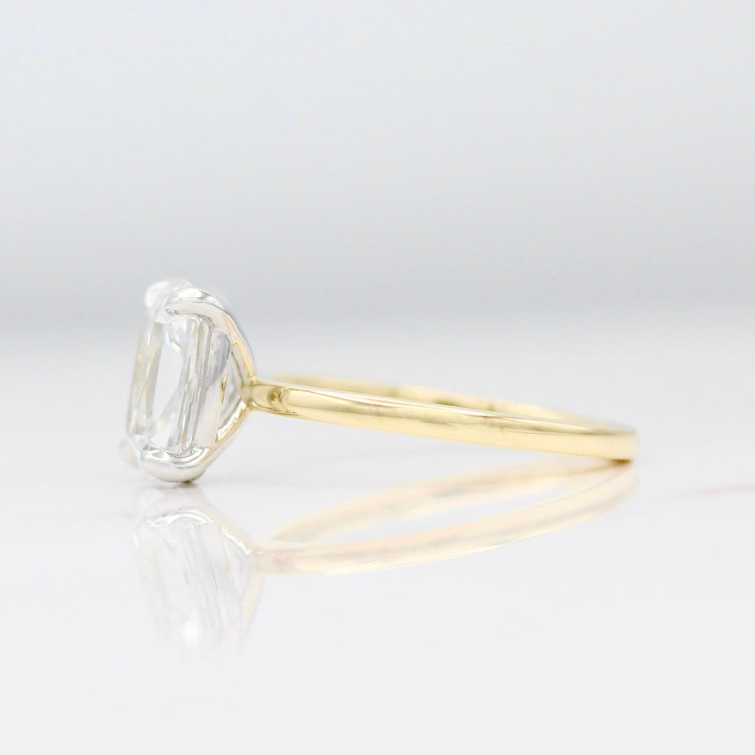 Ready to Ship Ring 18k Yellow Gold and Platinum The Eri Ring in 18k Yellow Gold and Platinum with 2.5ct Lab-Grown Diamond