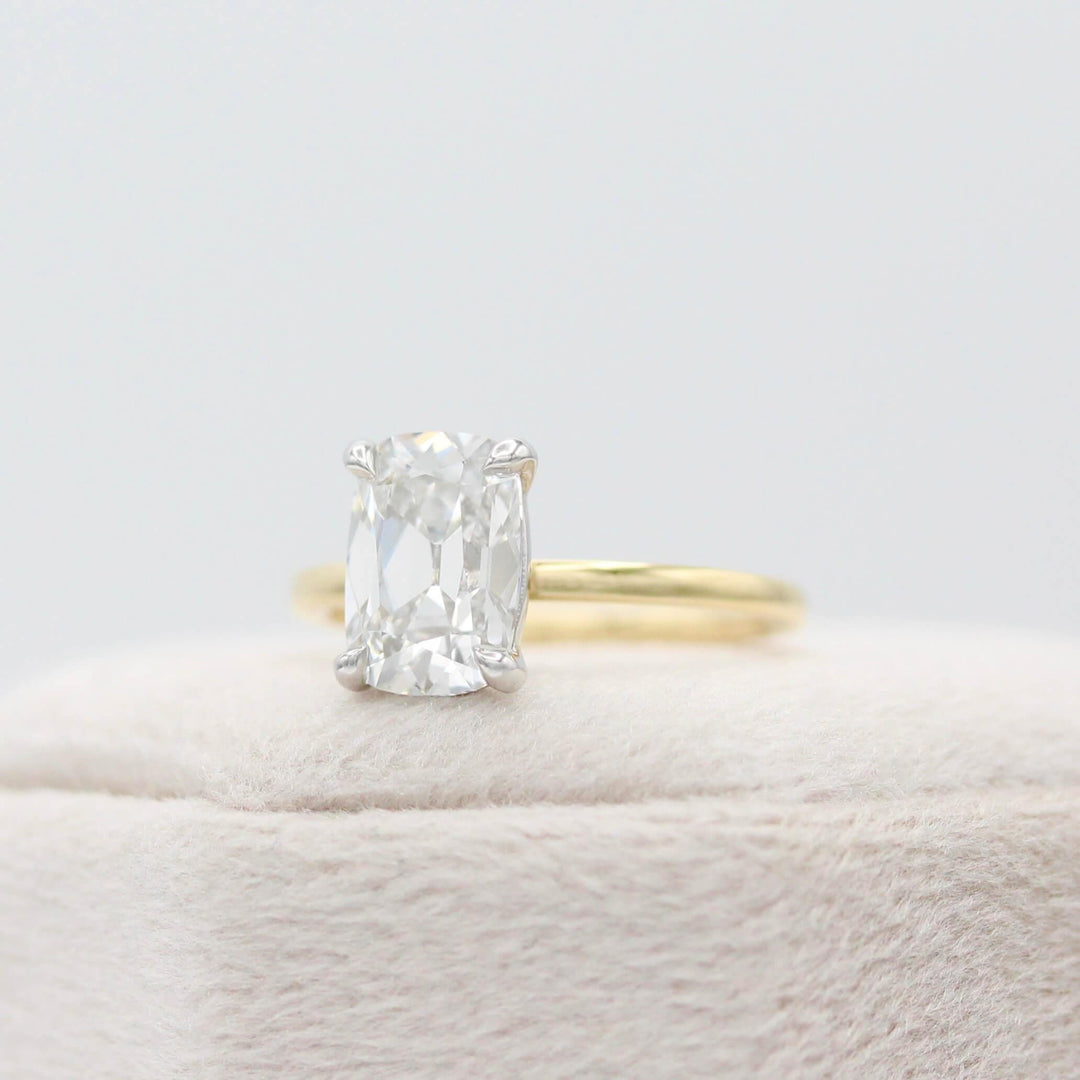 Ready to Ship Ring 18k Yellow Gold and Platinum The Eri Ring in 18k Yellow Gold and Platinum with 2.5ct Lab-Grown Diamond