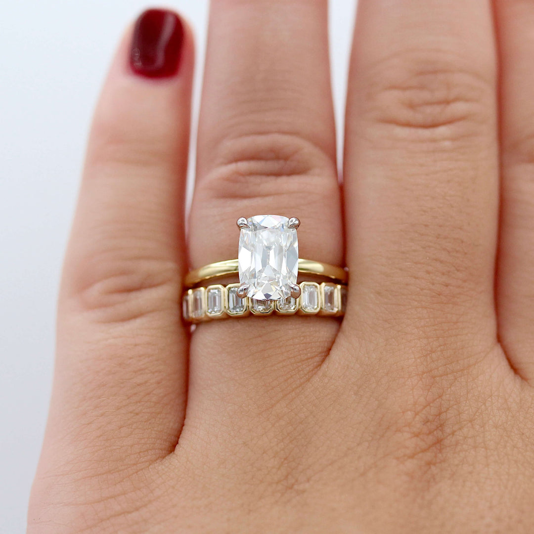 Ready to Ship Ring 18k Yellow Gold and Platinum The Eri Ring in 18k Yellow Gold and Platinum with 2.5ct Lab-Grown Diamond