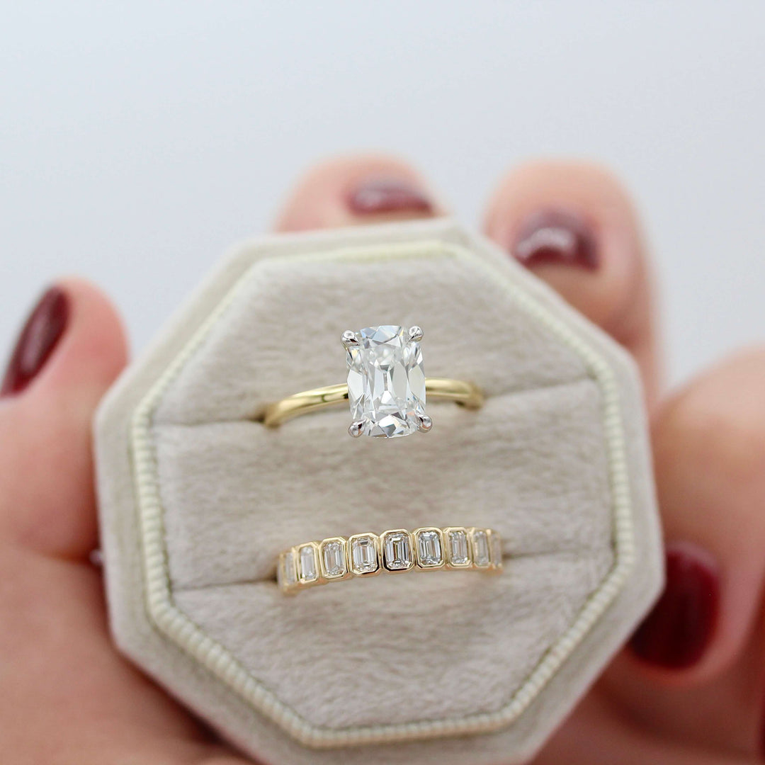 Ready to Ship Ring 18k Yellow Gold and Platinum The Eri Ring in 18k Yellow Gold and Platinum with 2.5ct Lab-Grown Diamond