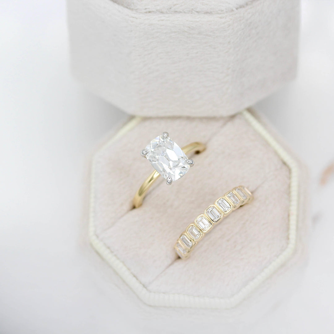 Ready to Ship Ring 18k Yellow Gold and Platinum The Eri Ring in 18k Yellow Gold and Platinum with 2.5ct Lab-Grown Diamond