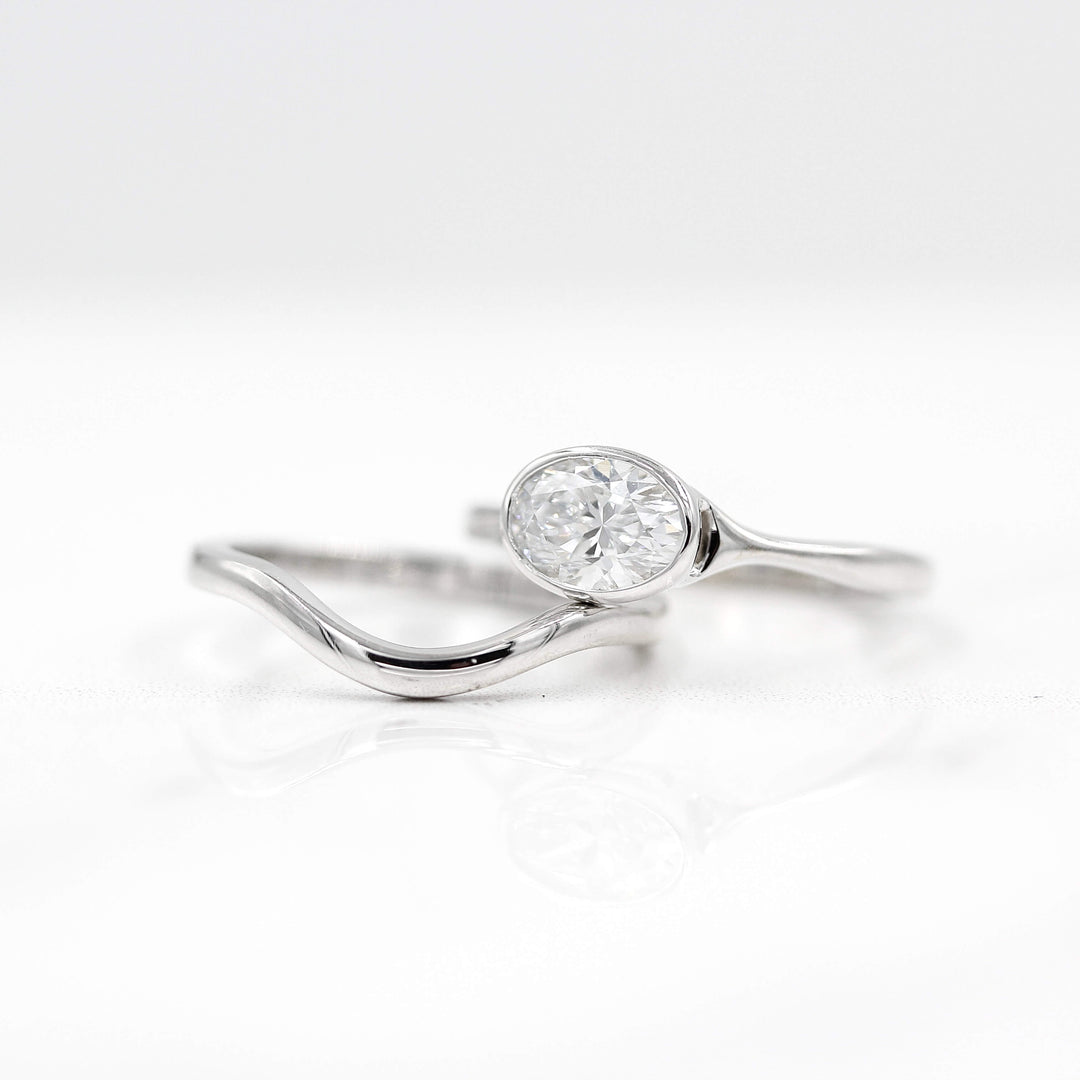 Engagement Ring The Wave Wedding Band