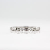 Ready-to-ship Ring 14k White Gold The Charlotte Wedding Band in White Gold