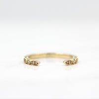 Ready to Ship Ring 14k Yellow Gold The Open Charlotte Wedding Band in Yellow Gold