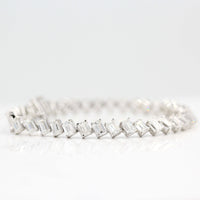 Bracelet 14k White Gold The Emerald Lab-Grown Diamond Tennis Bracelet in White Gold