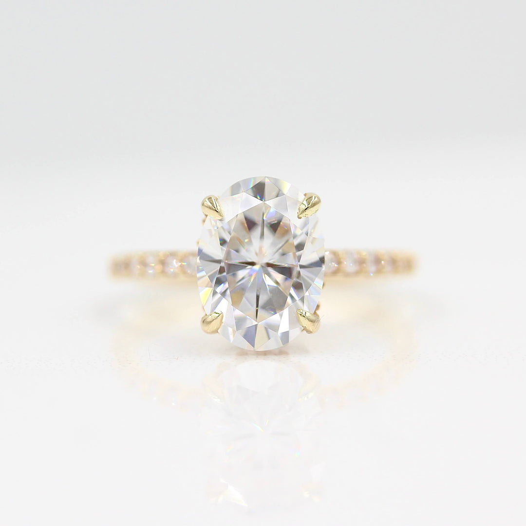 Engagement Ring The Athena Hidden Halo Ring (Oval)