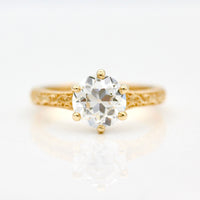The Kathleen Ring (OEC Round) In Yellow Gold With 2.01ct Lab-Grown Diamond