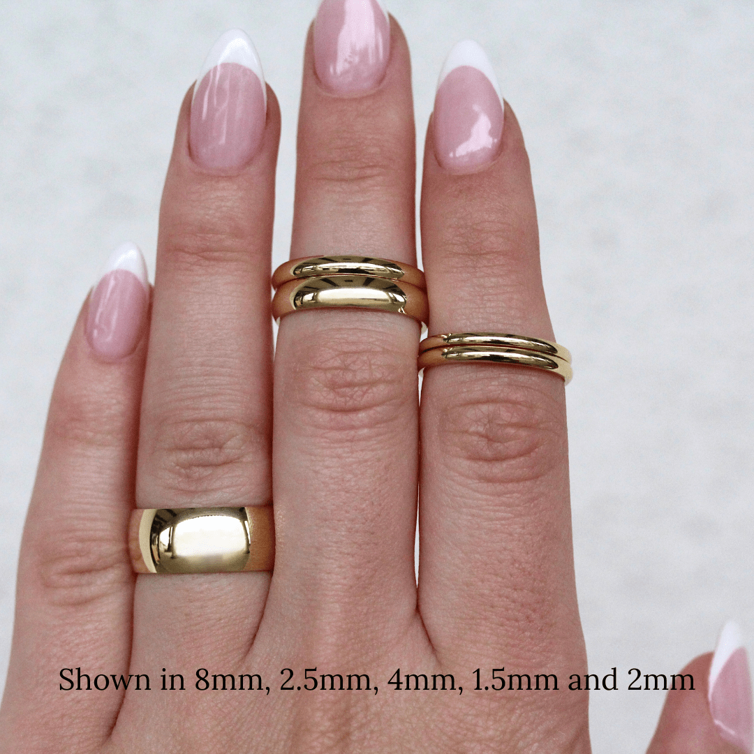 Wedding Band The Domed Cigar Band