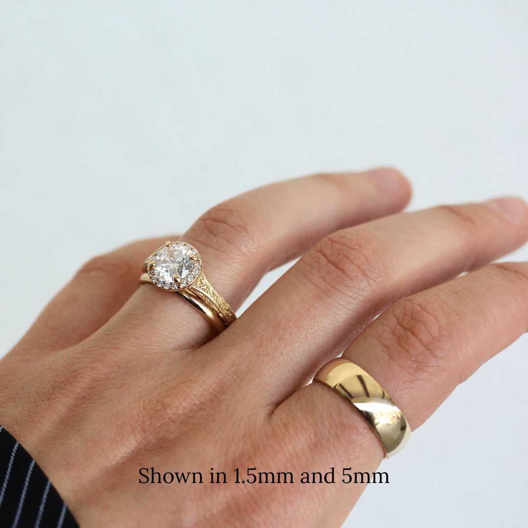 Wedding Band The Domed Cigar Band