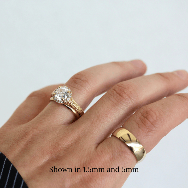 Wedding Band The Domed Cigar Band