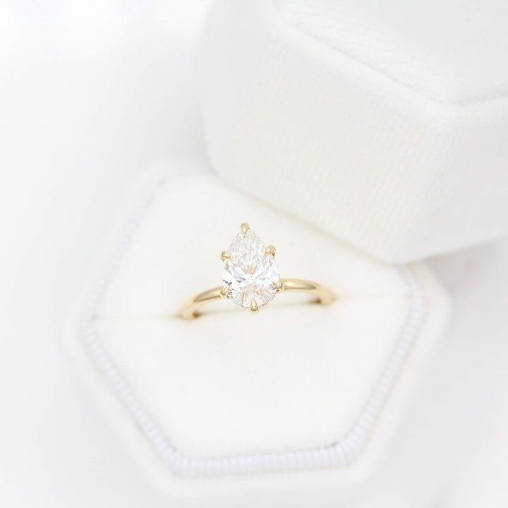 Engagement Ring The Paige Hidden Halo Ring (Pear)