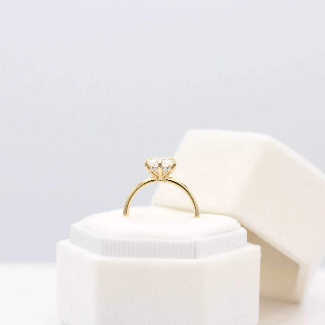 Engagement Ring The Paige Hidden Halo Ring (Pear)