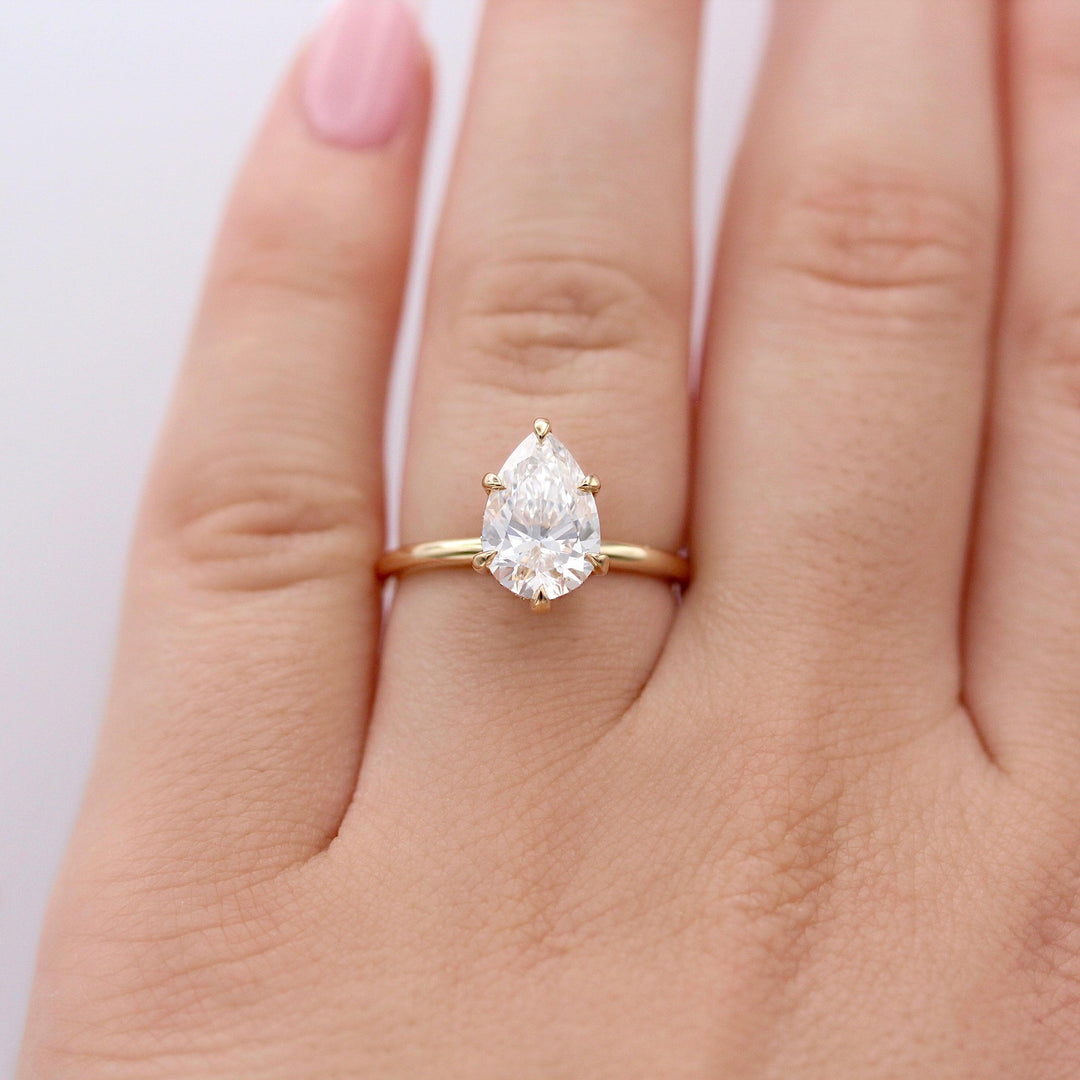 Engagement Ring The Paige Hidden Halo Ring (Pear)