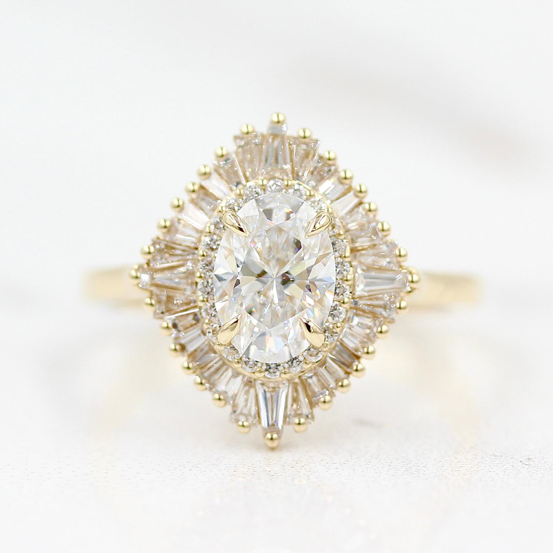 Ready to Ship Ring 14k Yellow Gold The Sojourner Ring in Yellow Gold with 1ct Lab-Grown Diamond