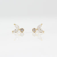 Earrings 14k Yellow Gold The Sophia Earrings in Yellow Gold