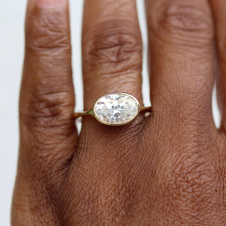 Engagement Ring The Stevie Ring (East-West Oval)