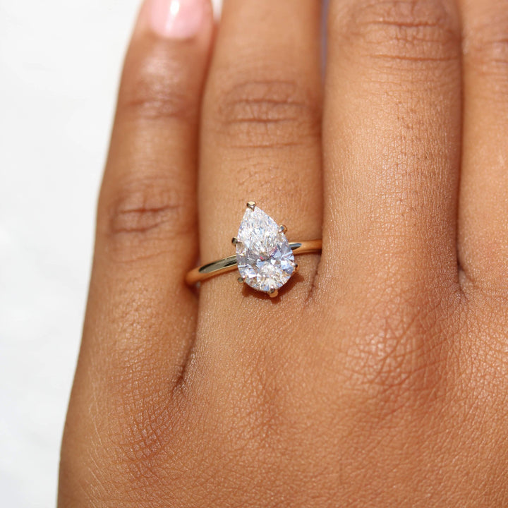 Engagement Ring The Paige Hidden Halo Engagement Ring (Pear)