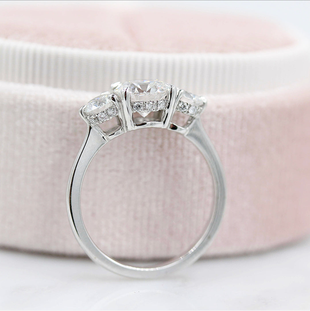 white gold and diamond ring