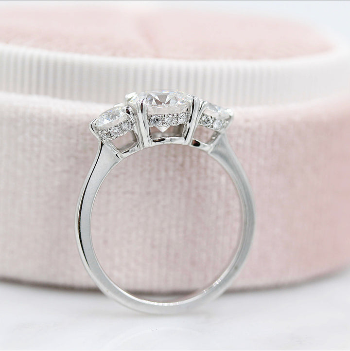 white gold and diamond ring