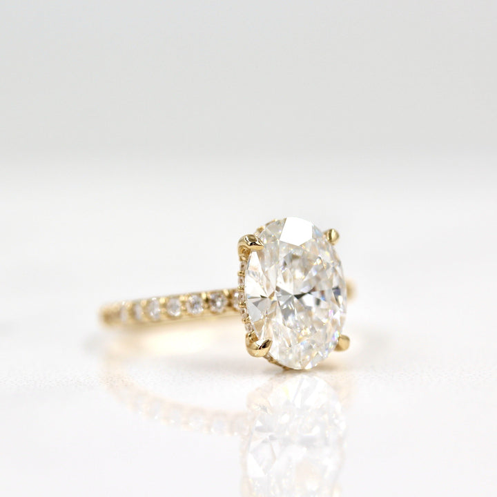 Engagement Ring The Athena Hidden Halo Ring (Oval)