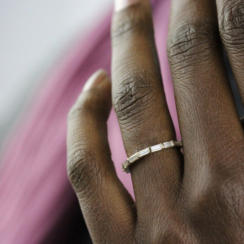Ready to Ship Ring 14k Yellow Gold The Horizon Wedding Band in Yellow Gold