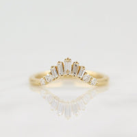 Ready to Ship Ring 14k Yellow Gold The Sunburst Wedding Band in Yellow Gold