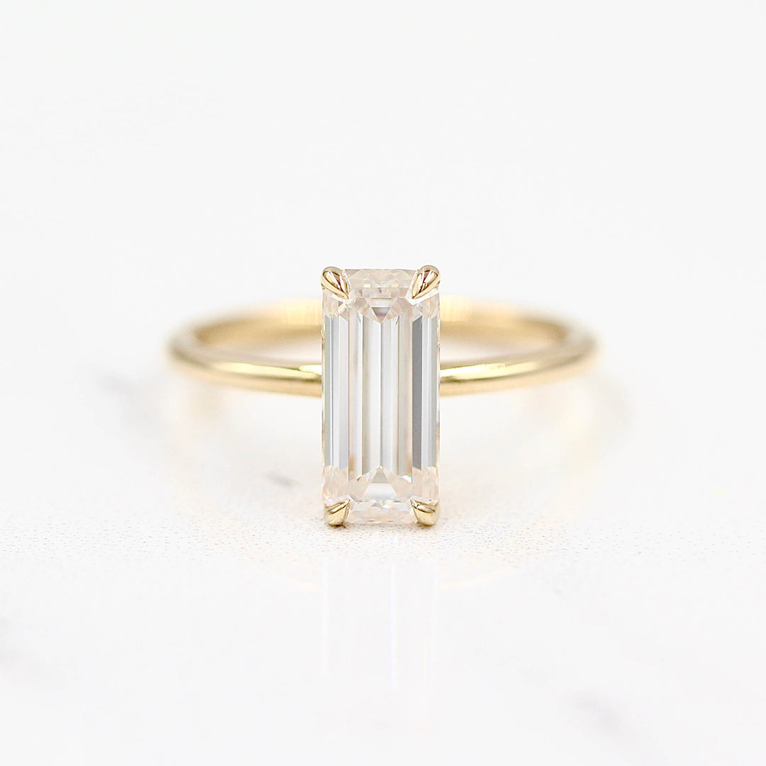 Ready to Ship Ring 14k Yellow Gold The Maeve Ring in Yellow Gold with 2.25ct Moissanite