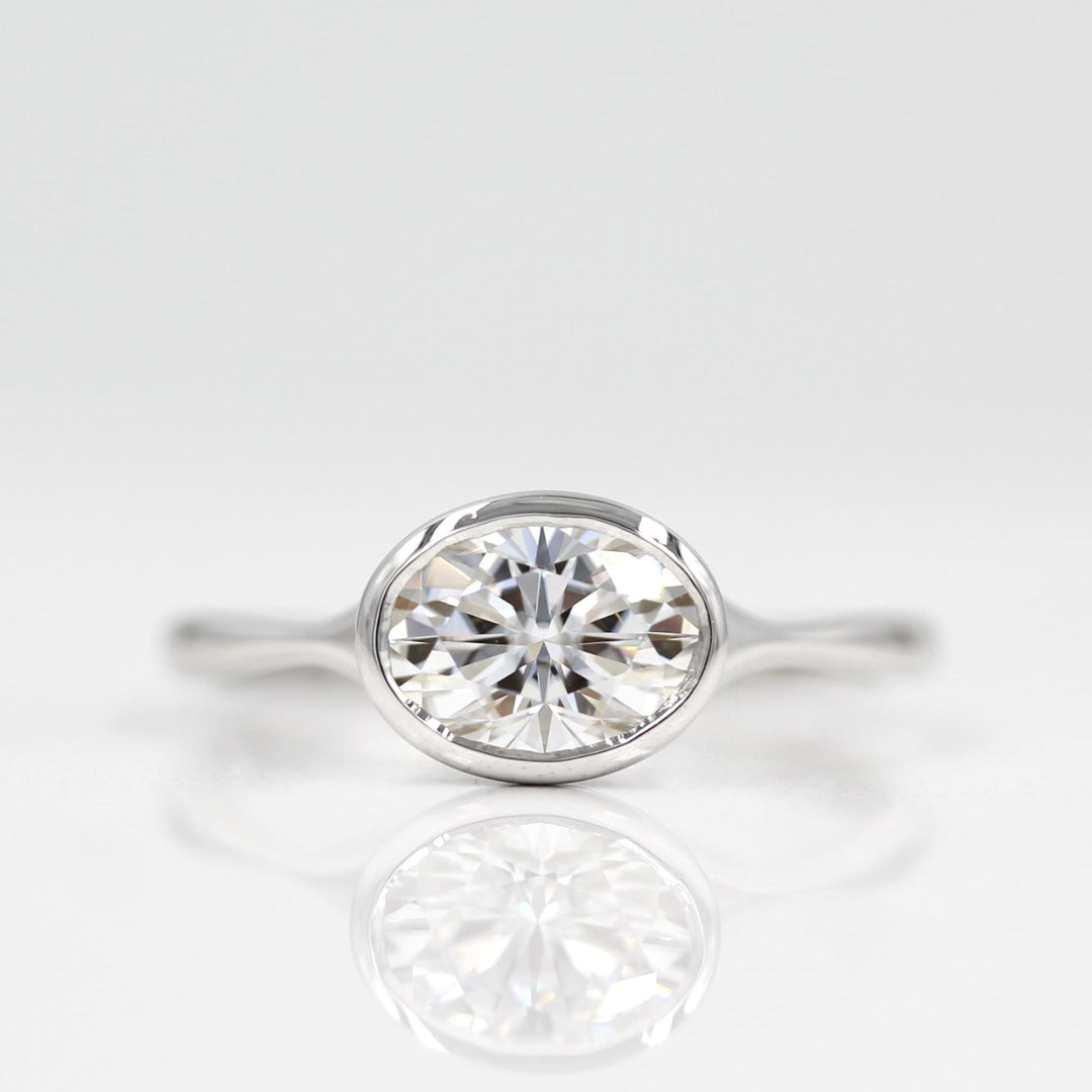 Engagement Ring The Stevie Ring (East-West Oval)