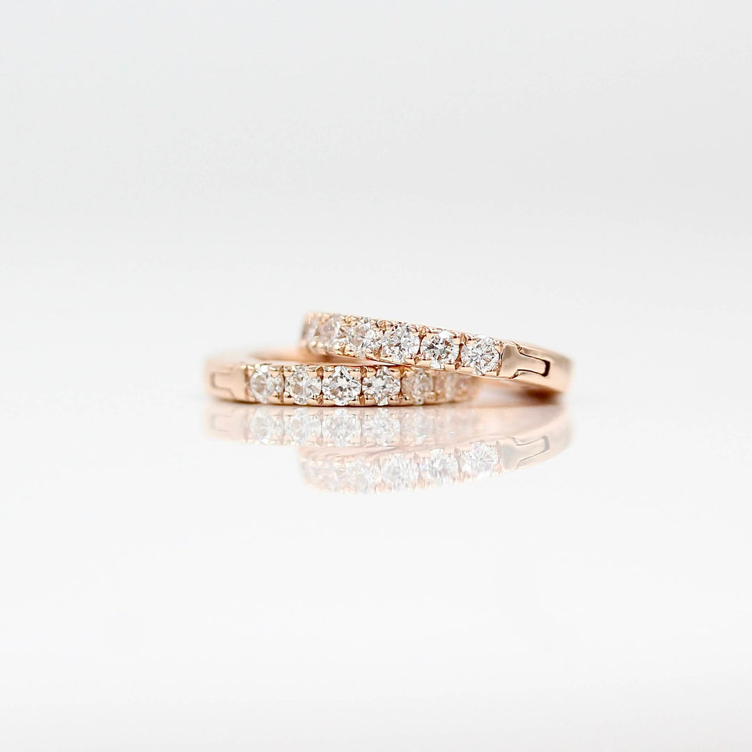 Earrings Diamond Huggies