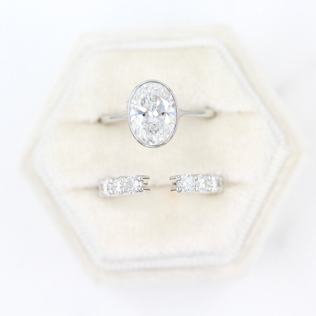 Wedding Band 14k White Gold The Open Lexington Wedding Band in White Gold