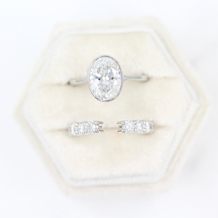 Wedding Band 14k White Gold The Open Lexington Wedding Band in White Gold