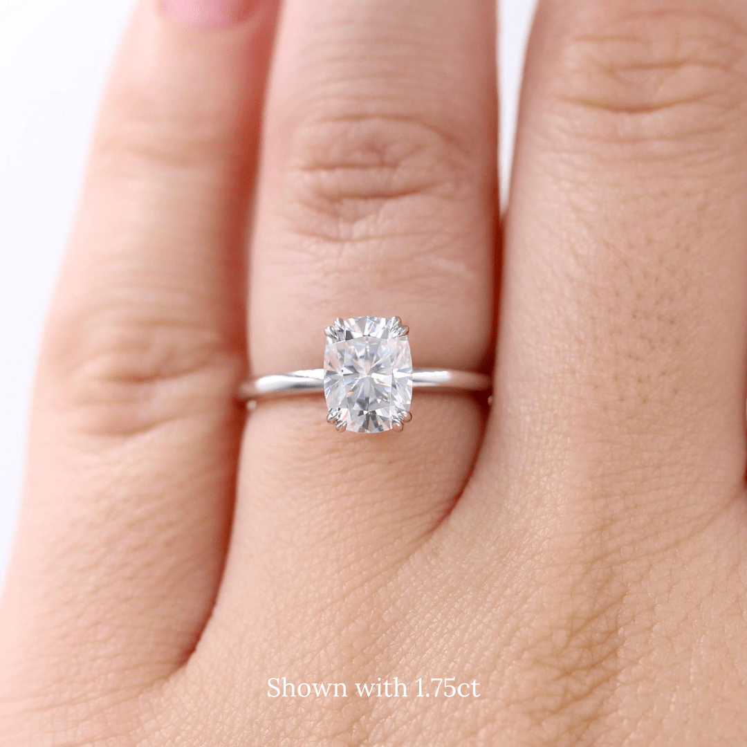 The Serena Engagement Ring (Elongated Cushion) – Taylor Custom Rings