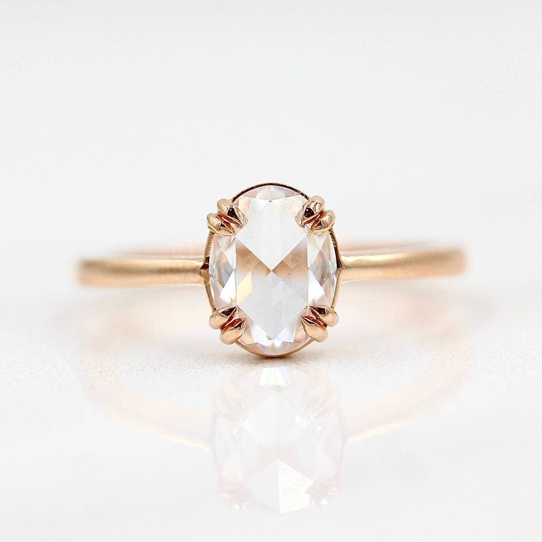 The Nora Ring (Oval) against a white background