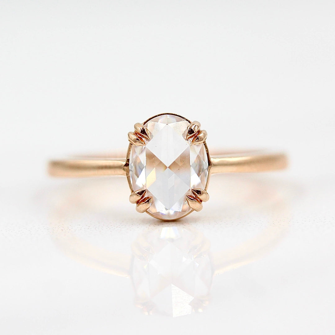 The Nora Ring (Oval) against a white background