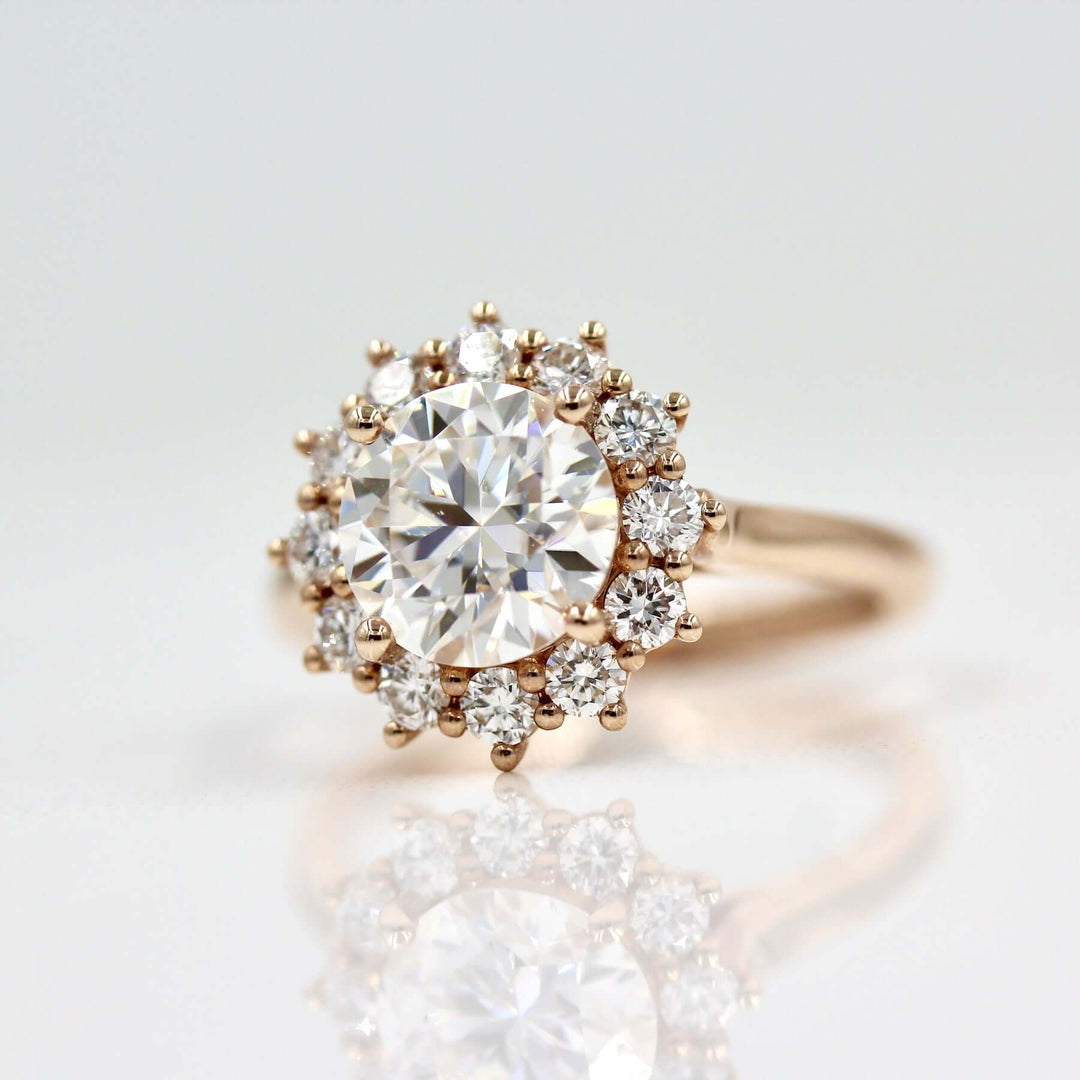 The Allie Ring (Round) - Moissanite