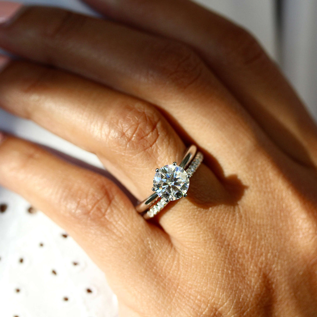 Tiffany Setting Ring With Wedding Band The Lauryn Wedding Band