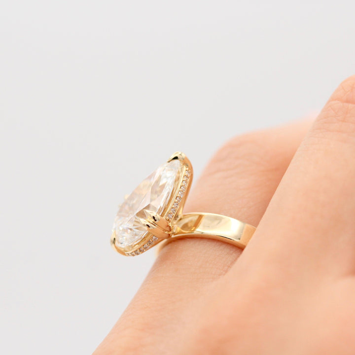 Engagement Ring The Bettina Hidden Halo Engagement Ring (Pear)