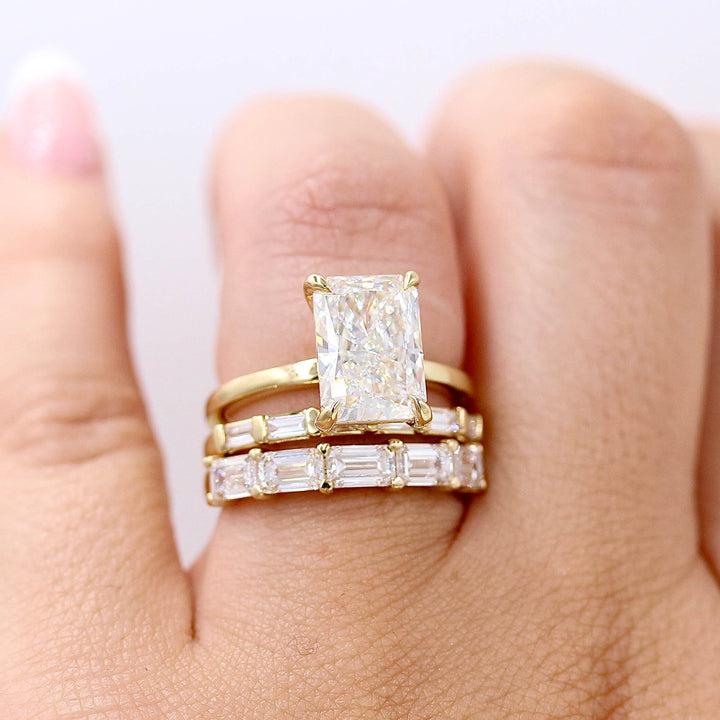 Wedding Band 14k Yellow Gold / Lab-Grown Diamond The Adelaide Wedding Band in Yellow Gold with Lab-Grown Diamond