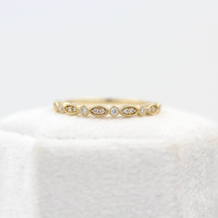 Ready-to-ship Ring 14k Yellow Gold The Charlotte Wedding Band in Yellow Gold