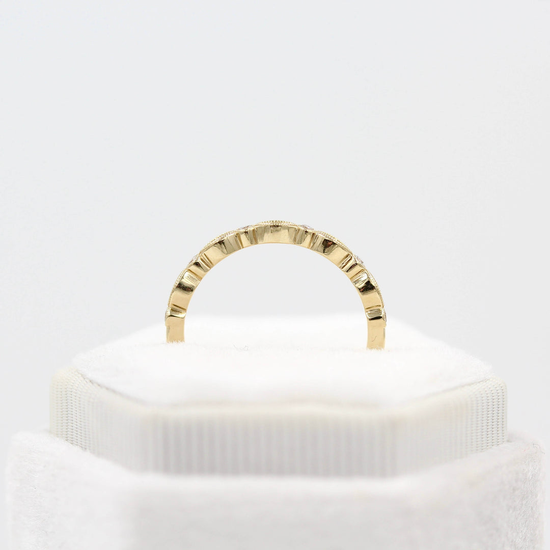 Ready-to-ship Ring 14k Yellow Gold The Charlotte Wedding Band in Yellow Gold