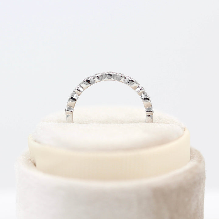 Ready-to-ship Ring 14k White Gold The Charlotte Wedding Band in White Gold