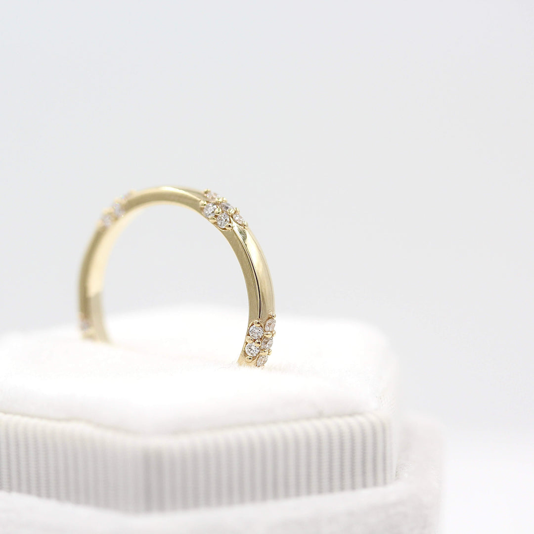 Ready to Ship Ring 14k Yellow Gold The Chloe Wedding Band in Yellow Gold